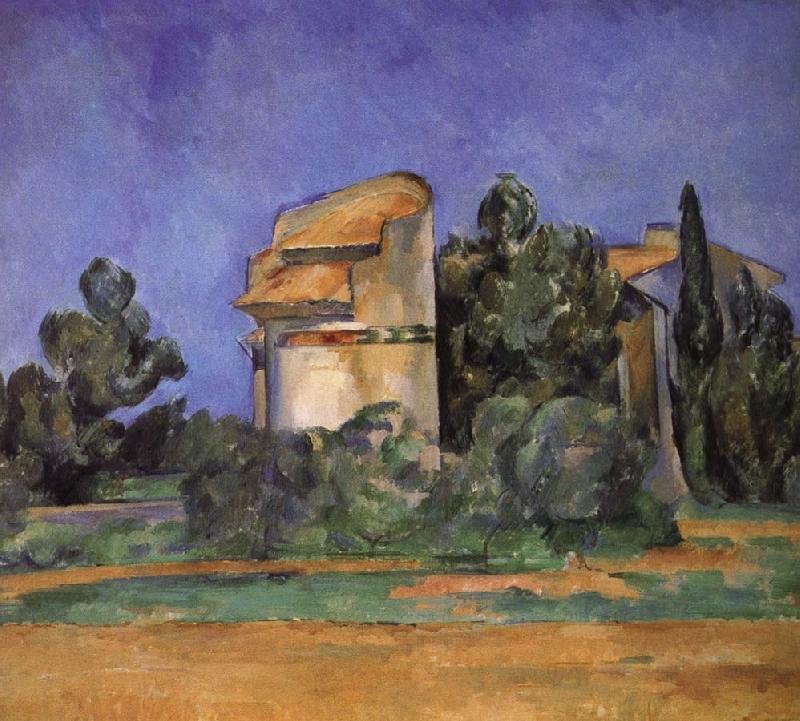 Paul Cezanne pigeon tower oil painting image